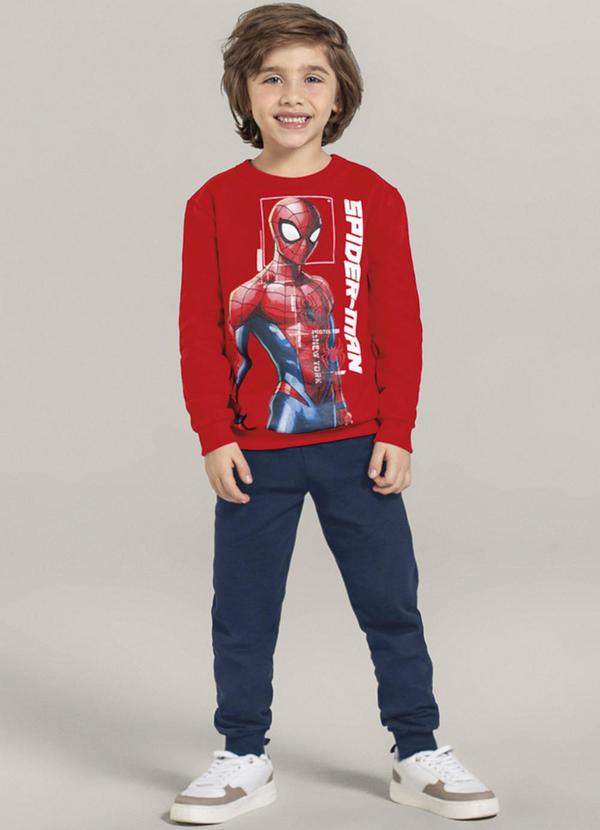 Brandili - Conjunto Infantil Menino Homem Vermelho