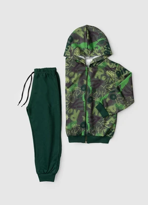 Rosa Azul - Conjunto Infantil Menino Inverno Dino Verde - ROSA AZUL