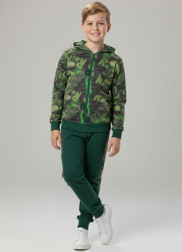 Rosa Azul - Conjunto Infantil Menino Inverno Dino Verde