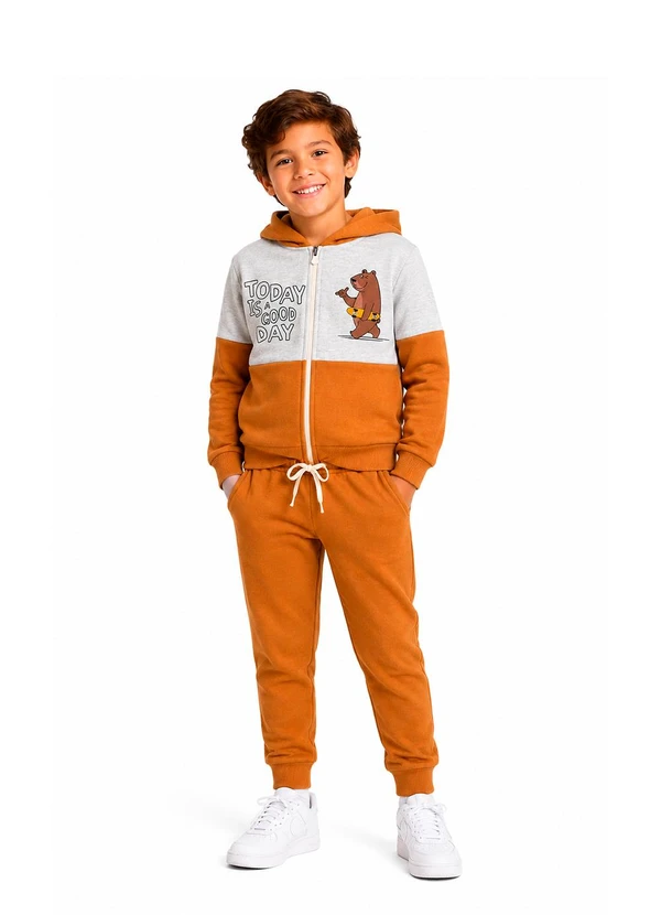 Rosa Azul - Conjunto Infantil Menino Inverno Good Day Caramelo