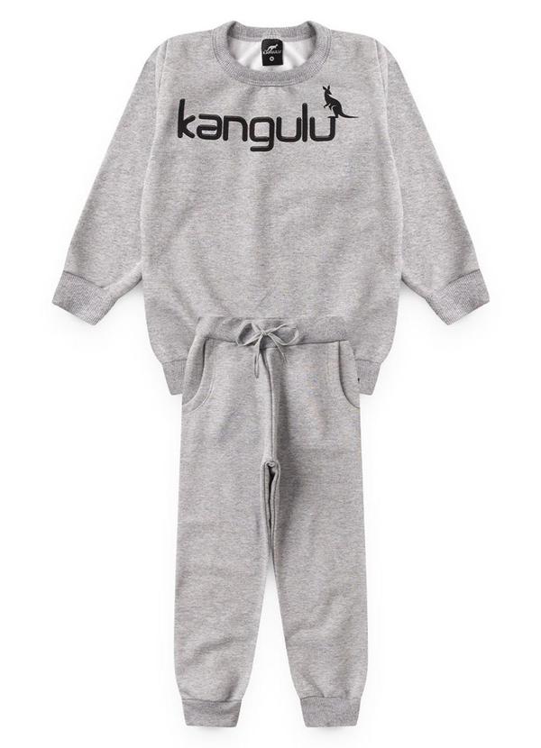 Rosa Azul - Conjunto Infantil Menino Inverno Kangulu Cinza