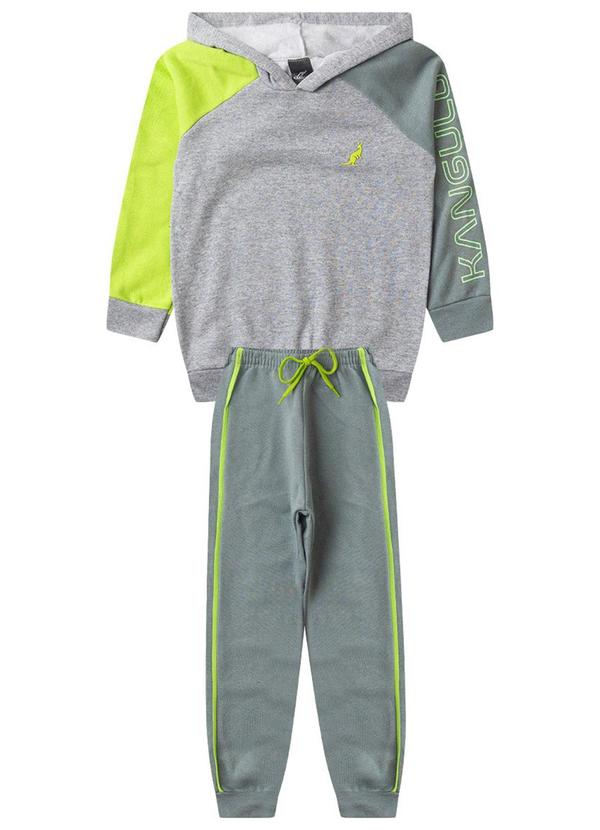 Rosa Azul - Conjunto Infantil Menino Inverno Kangulu Mescla 1