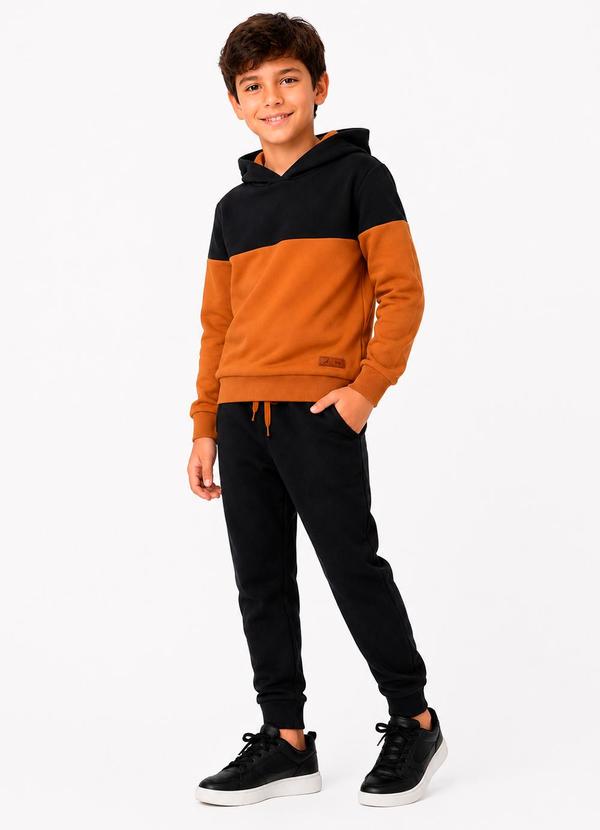 Rosa Azul - Conjunto Infantil Menino Inverno Kangulu Preto
