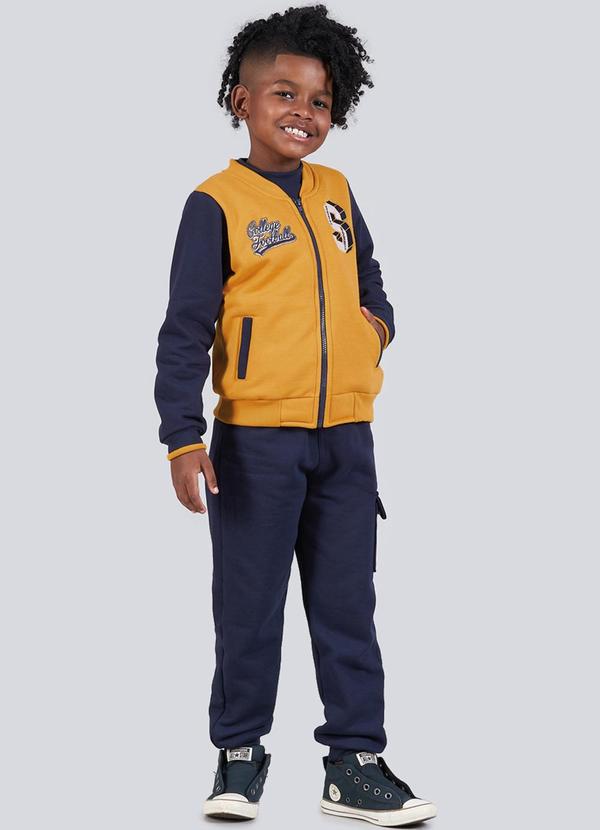 Soft Bonni - Conjunto Infantil Menino Jaqueta Amarelo