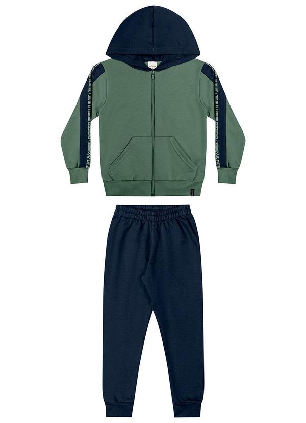 Elian - Conjunto Infantil Menino Jaqueta Bicolor Verde 2