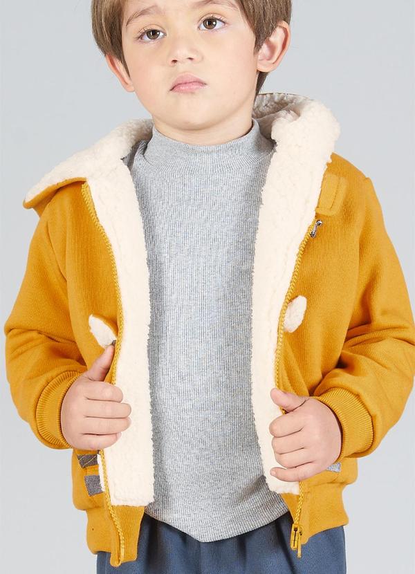 Soft Bonni - Conjunto Infantil Menino Jaqueta Moletom Amarelo 2