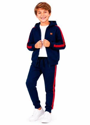 Rosa Azul - Conjunto Infantil Menino Kangulu Azul Marinho - ROSA AZUL