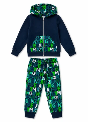 Rosa Azul - Conjunto Infantil Menino Kangulu Azul Marinho - ROSA AZUL