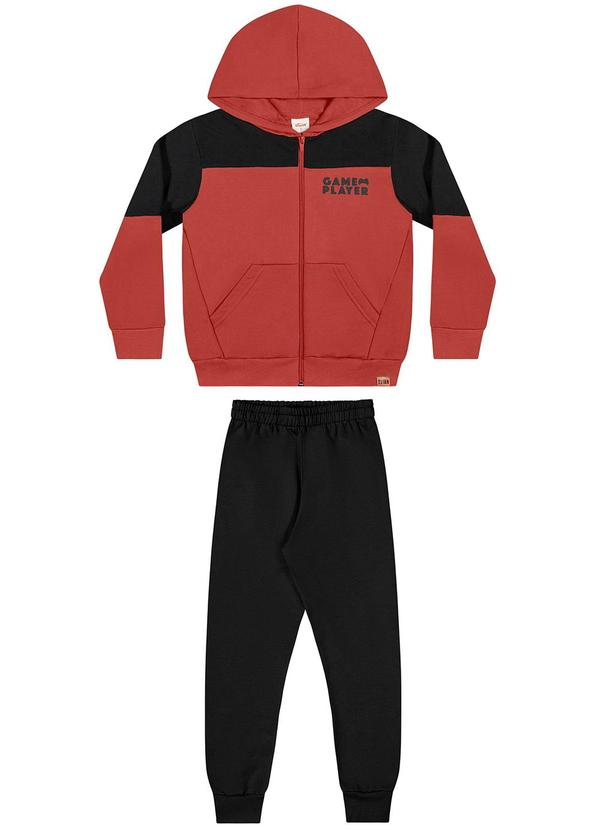 Elian - Conjunto Infantil Menino Laranja