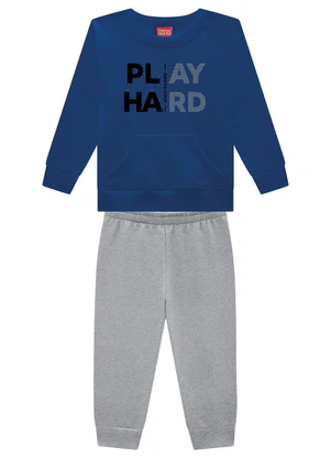 Kyly - Conjunto Infantil Menino Lettering Azul - KYLY