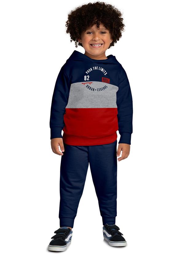 Kyly - Conjunto Infantil Menino Lettering Azul