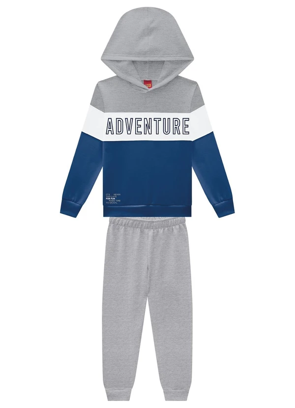 Kyly - Conjunto Infantil Menino Lettering Azul