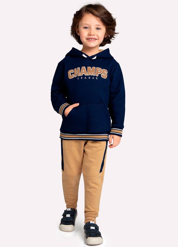 Milon - Conjunto Infantil Menino Lettering Azul