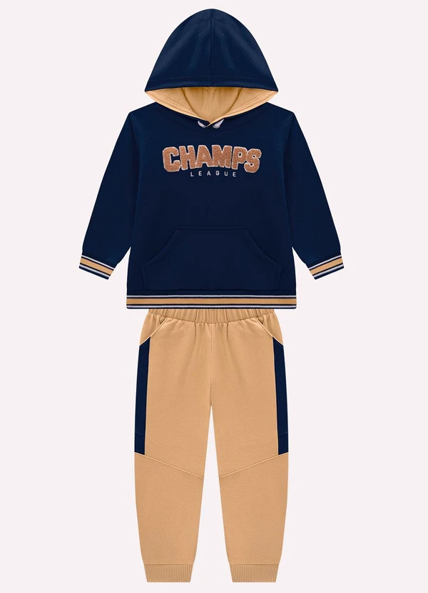 Milon - Conjunto Infantil Menino Lettering Azul 2