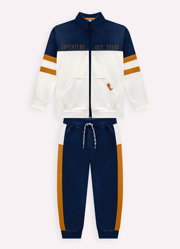 Milon - Conjunto Infantil Menino Lettering Azul 2