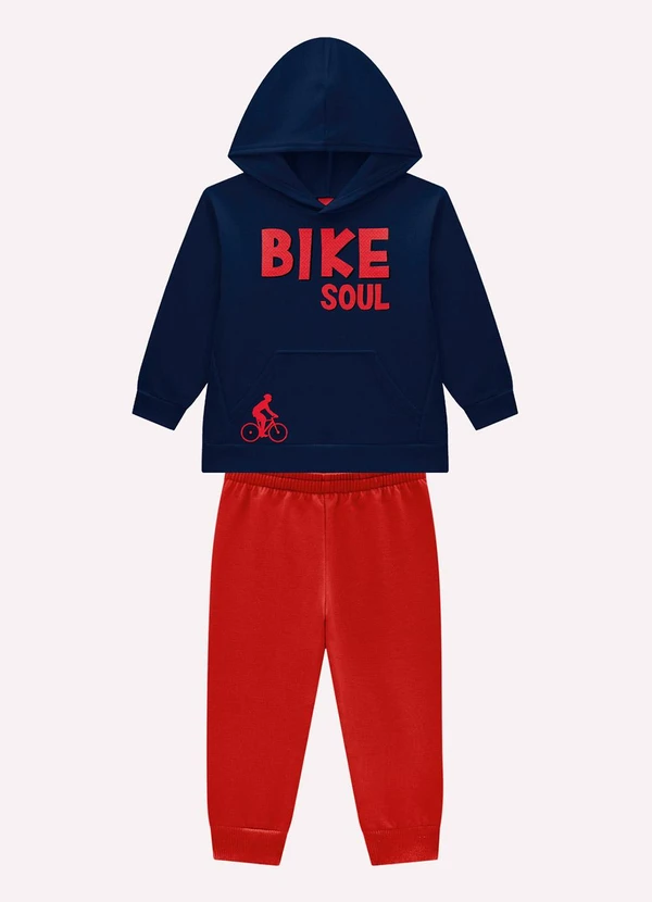 Kyly - Conjunto Infantil Menino Lettering Azul