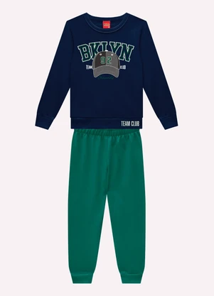 Kyly - Conjunto Infantil Menino Lettering Azul - KYLY