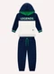 Milon - Conjunto Infantil Menino Lettering Azul - variação: Azul