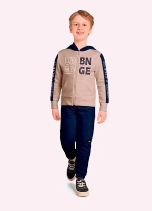 Kyly - Conjunto Infantil Menino Lettering Bege - KYLY