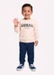 Kyly - Conjunto Infantil Menino Lettering Bege - variação: Bege
