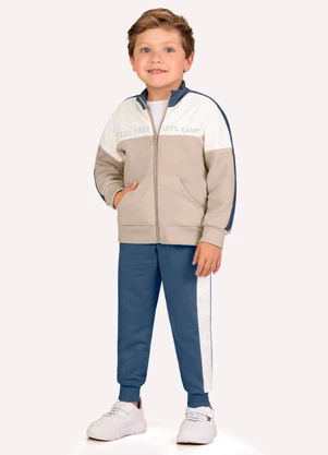 Milon - Conjunto Infantil Menino Lettering Branco - MILON