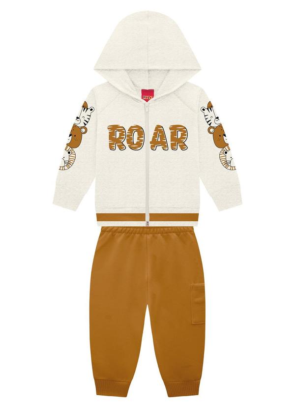 Kyly - Conjunto Infantil Menino Lettering Cinza