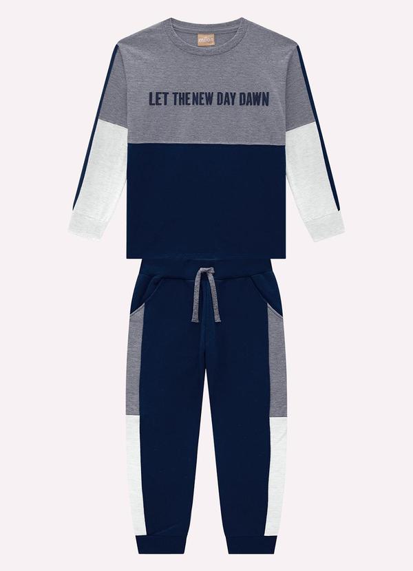 Milon - Conjunto Infantil Menino Lettering Cinza 2