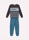 Kyly - Conjunto Infantil Menino Lettering Cinza - variação: Cinza