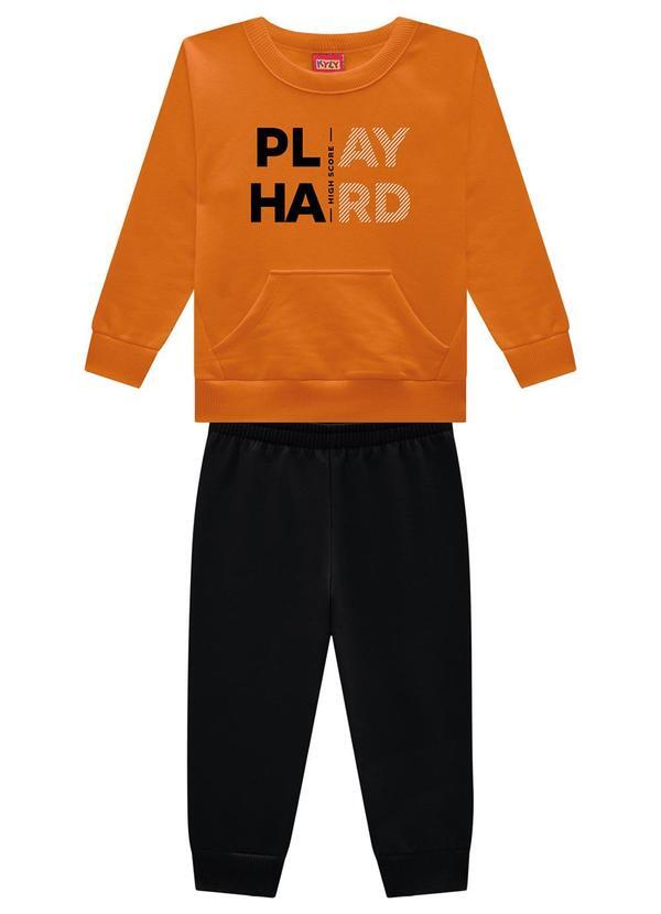 Kyly - Conjunto Infantil Menino Lettering Laranja 2