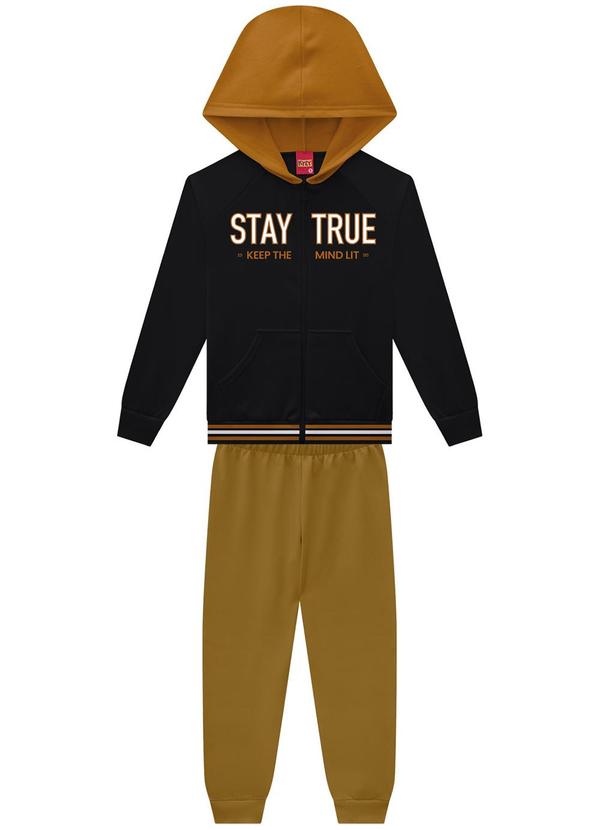 Kyly - Conjunto Infantil Menino Lettering Preto