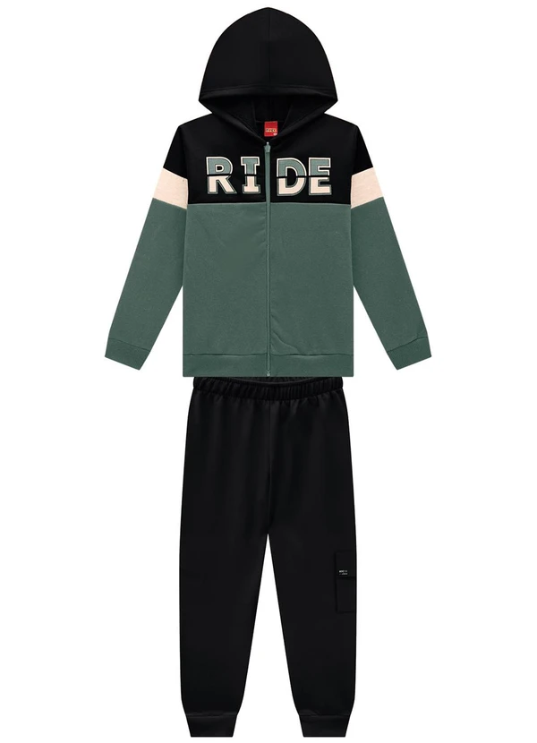 Kyly - Conjunto Infantil Menino Lettering Verde