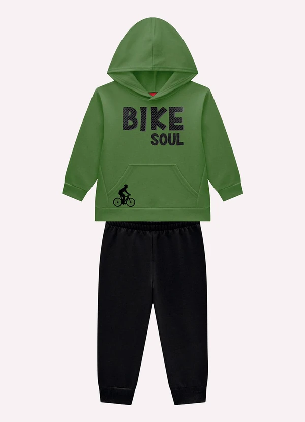 Kyly - Conjunto Infantil Menino Lettering Verde