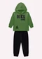 Kyly - Conjunto Infantil Menino Lettering Azul - variação: Verde