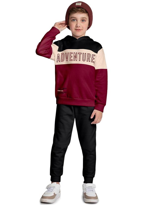 Kyly - Conjunto Infantil Menino Lettering Vermelho
