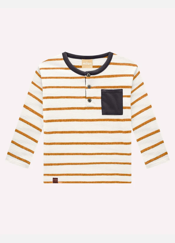 Milon - Conjunto Infantil Menino Listras Marrom 2