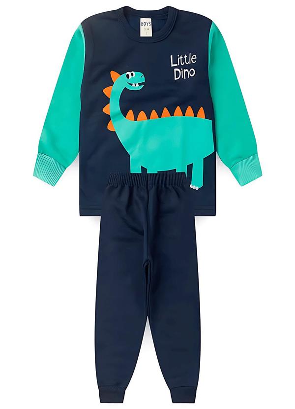 Rosa Azul - Conjunto Infantil Menino Little Dino Azul