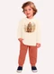 Milon - Conjunto Infantil Menino Lontra Bege - variação: Bege