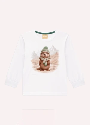Milon - Conjunto Infantil Menino Lontra Branco - MILON