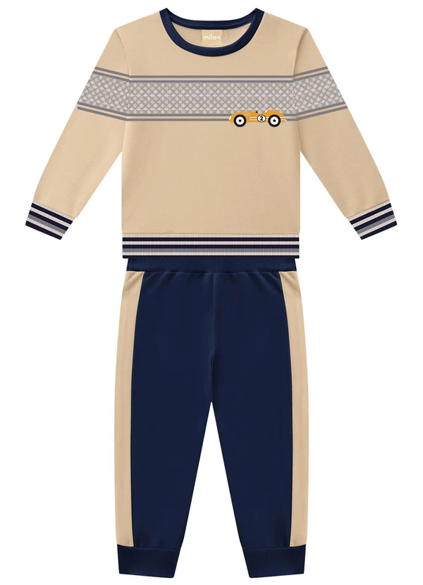 Milon - Conjunto Infantil Menino Marrom