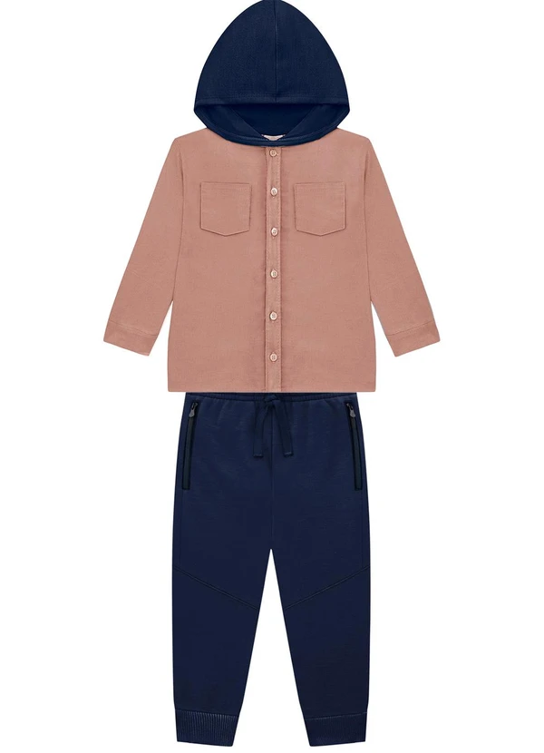 Milon - Conjunto Infantil Menino Marrom 1