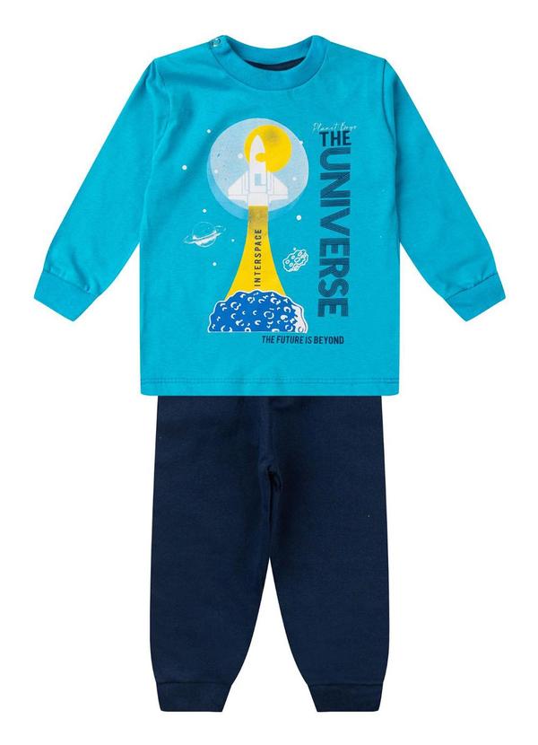 Rovi Kids - Conjunto Infantil Menino Meia Estação Azul