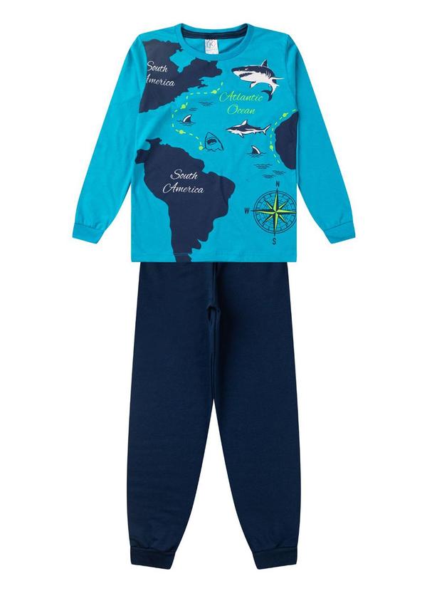 Rovi Kids - Conjunto Infantil Menino Meia Estação Azul