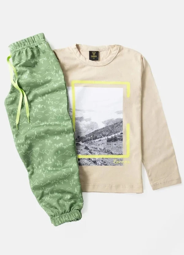 Rovi Kids - Conjunto Infantil Menino Meia Estação Bege 6