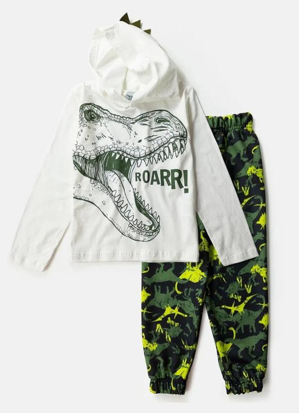 Rovi Kids - Conjunto Infantil Menino Meia Estação Branco