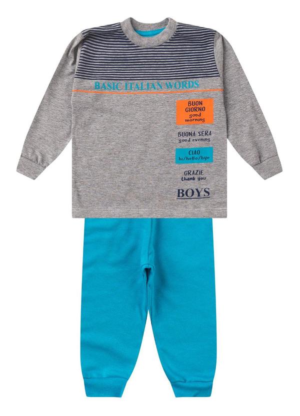 Rovi Kids - Conjunto Infantil Menino Meia Estação Cinza