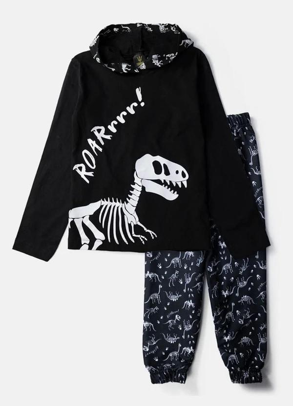 Rovi Kids - Conjunto Infantil Menino Meia Estação Preto