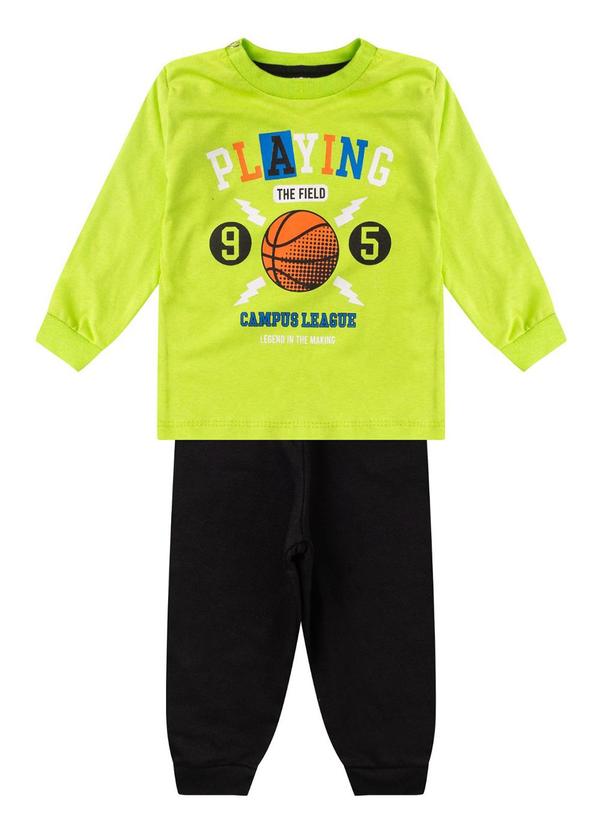 Rovi Kids - Conjunto Infantil Menino Meia Estação Verde