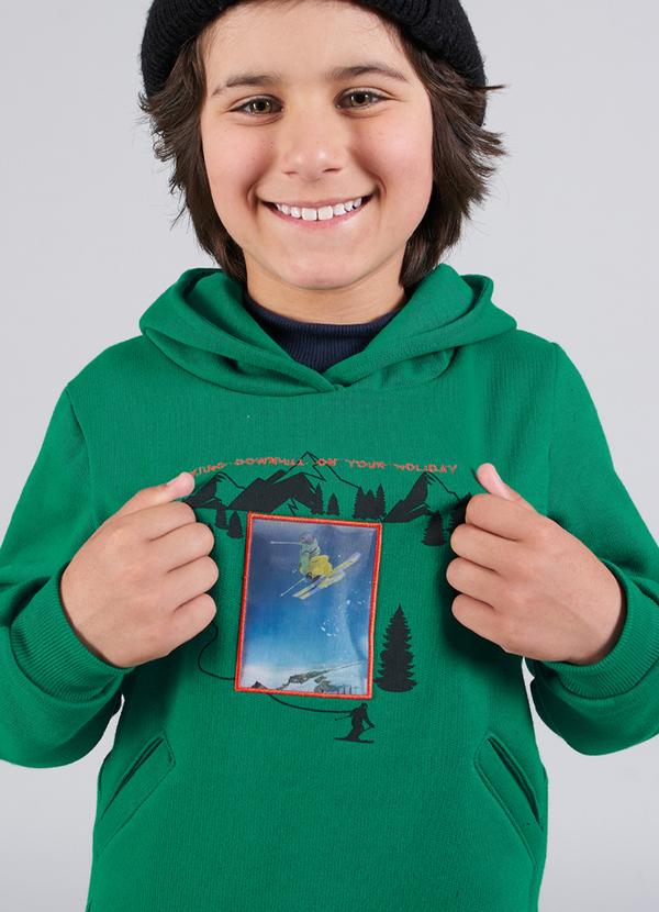 Soft Bonni - Conjunto Infantil Menino Moletom Aviamento Verde 2