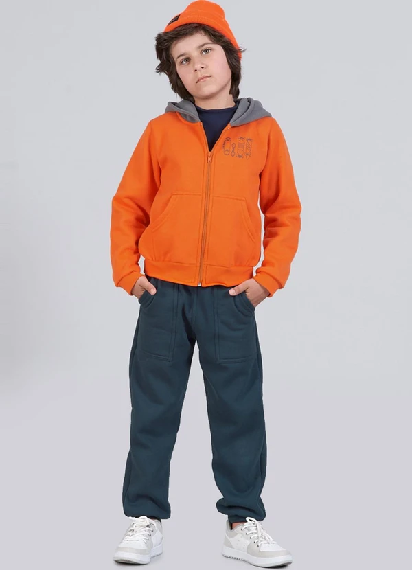 Calça Moletom Infantil Moletom Posthaus Conjunto Infantil Menino