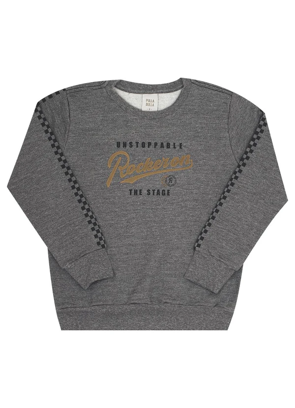 Pulla Bulla - Conjunto Infantil Menino Moletom Cinza 2